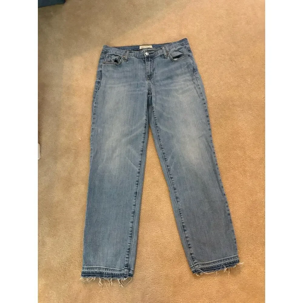 Vintage GAP Slim Crop Raw Hem Jeans Size 30 Tall - Picture 1 of 5